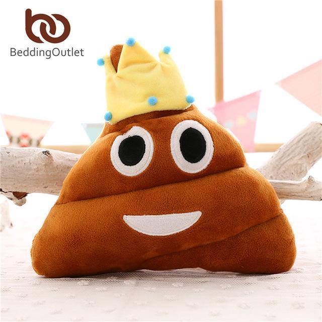 BeddingOutlet Smile Cushion Poop Emoji Pillows - Great Value Novelty 