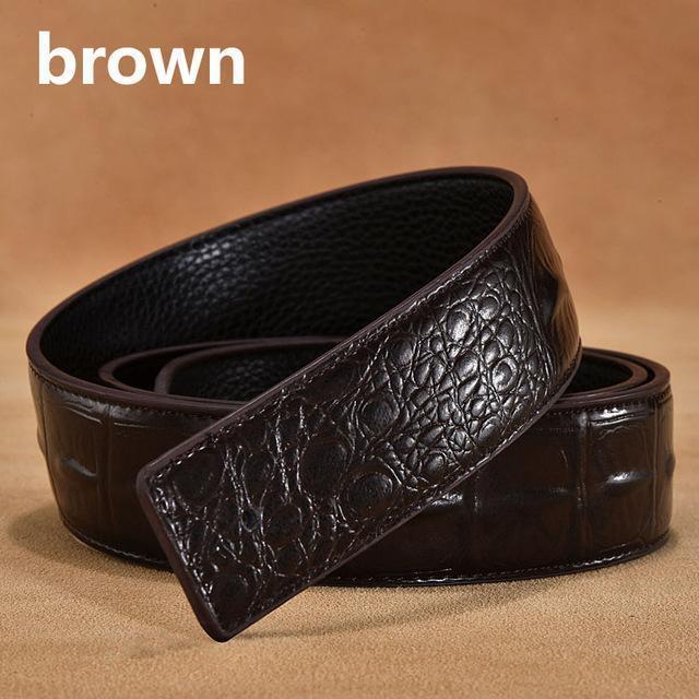 Genuine Leather Alligator Belt - Great Value Novelty 