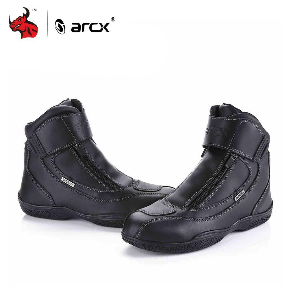 ARCX Motorcycle Genuine Leather Waterproof Shoes - Great Value Novelty 