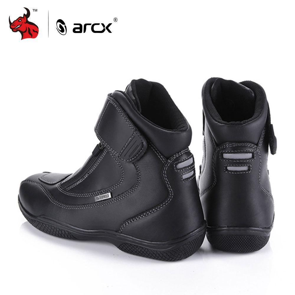 ARCX Motorcycle Genuine Leather Waterproof Shoes - Great Value Novelty 