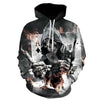 Skull Poker Hoodie Ace of All - Great Value Novelty 