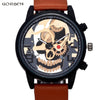 Modern Skull Genuine Leather Belt Quartz Watch - Great Value Novelty 