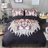 Red Eyed Skull Devil Bedding Set - Duvet + Bedsheet + 2 Pillowcases - Great Value Novelty 