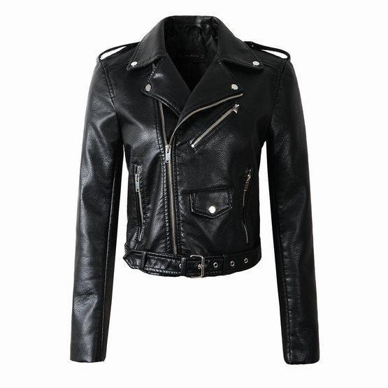 2018 Faux Leather Motorcycle Jacket - Great Value Novelty 