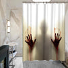 Killer Is Waiting Bathroom Horror Curtain - Great Value Novelty 