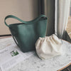 Minimalist Leather Shoulder Bag with Chain ( 3 Colors Inside ) - Great Value Novelty 