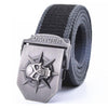 Load image into Gallery viewer, Canvas Skull Belt Unisex - Great Value Novelty 