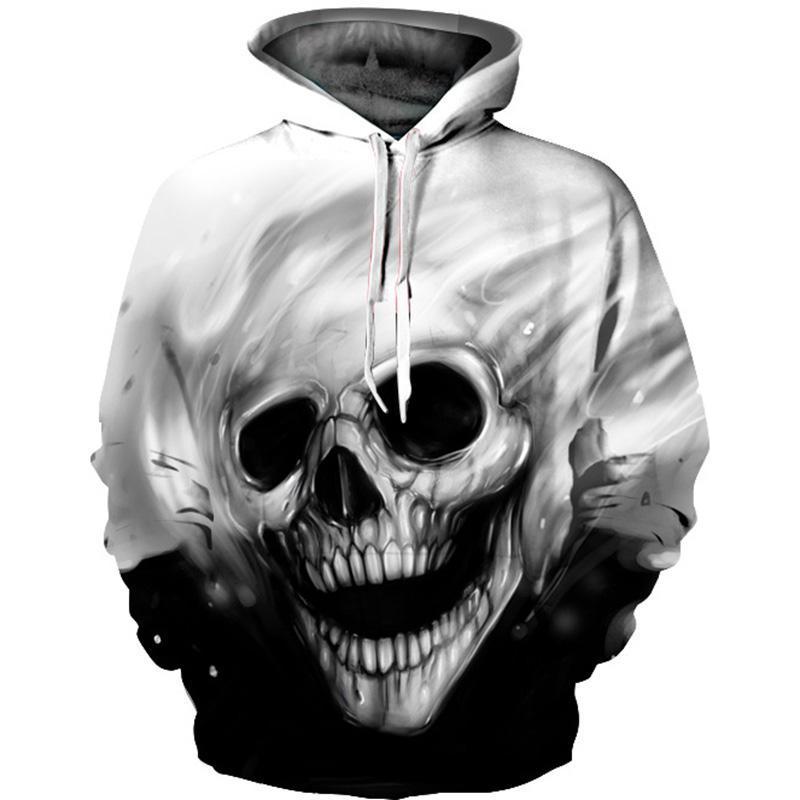 2018 3D Awesome Skull Hoodies : 9 Unique Designs Inside - Great Value Novelty 