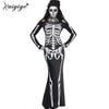 Long Skeleton Gown - Great Value Novelty 