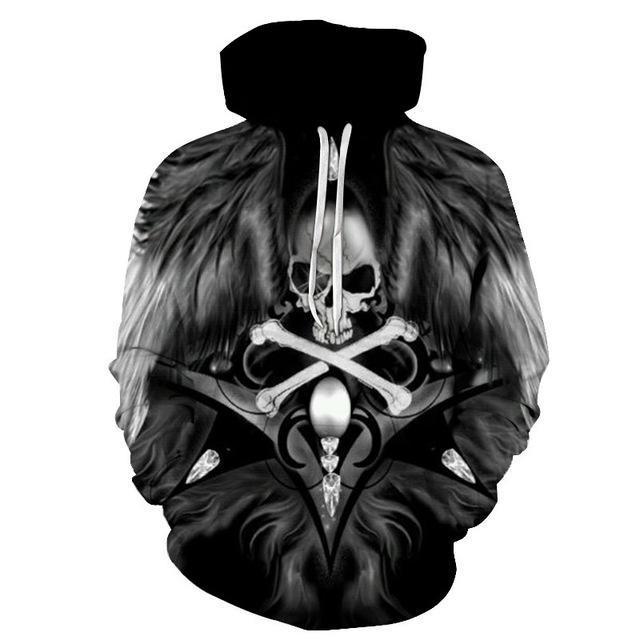 Skull Amazing 3D Unisex Hoodies 2018 Edition : 25 Amazing Designs Inside - Great Value Novelty 