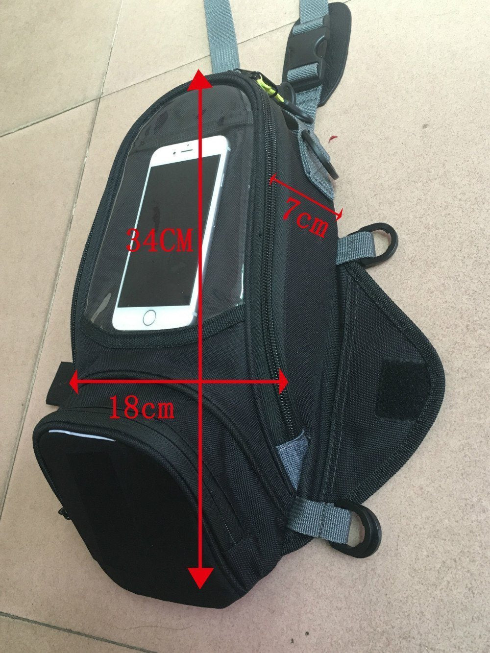 Multi Functional Magnet Strap Bag for Bikers - Great Value Novelty 