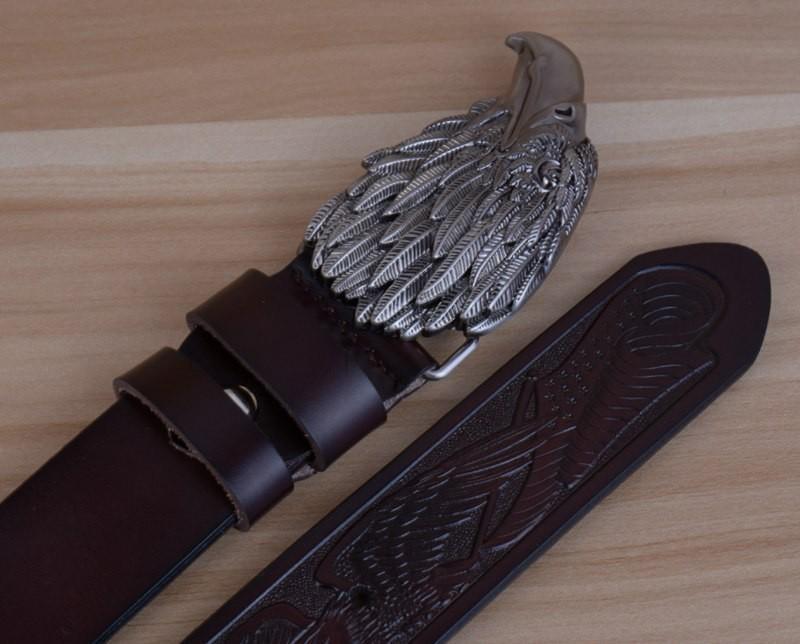 Eagle Biker Genuine Leather Belt - Great Value Novelty 