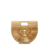 Load image into Gallery viewer, Women&#39;s Bohemian Half Moon Bamboo Purse