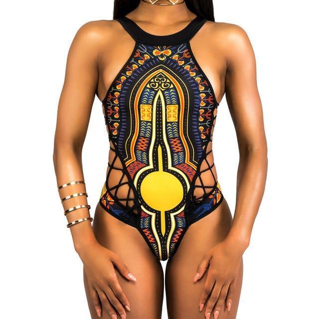 African Printed One Piece Swimsuit / Bikini 2018 Edition - Great Value Novelty 