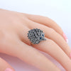 Premium Blue Sapphire Hedgehog Ring - Great Value Novelty 