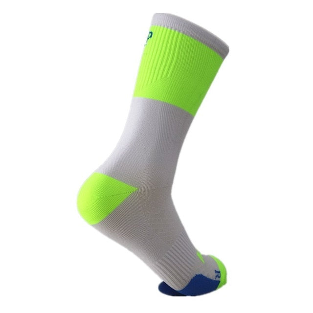 YF&TT Coolmax Men Sport Running Socks Outdoor Cycling Hiking Camping Basketball Socks Breathable For 39-44