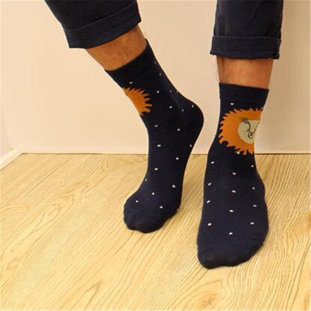 Colour Men & Women crew cotton socks of happy sock casual harajuku pattern skate designer brand fashion novelty art cool summer - Great Value Novelty 