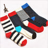 Load image into Gallery viewer, New colour stripes men crew socks of happy sock casual harajuku dress business designer brand skate long fashion funky - Great Value Novelty 