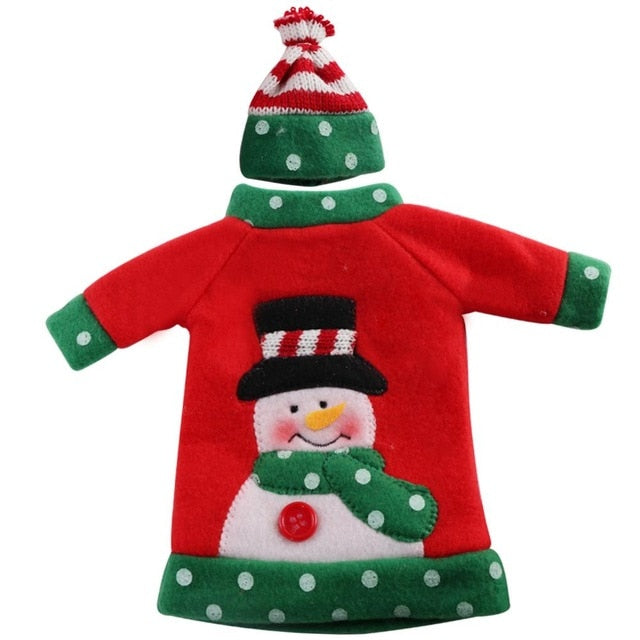 Christmas Holiday Wine Bottle Sweater Decor