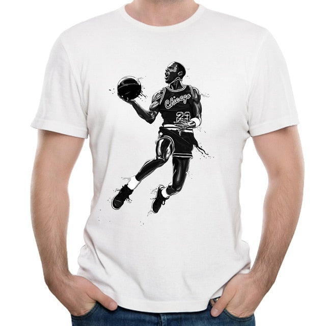 Men's Kyrie Irving Stephen Curry t shirt James Harden LeBron James Lakers Tee Shirt Michael Jordan Plus size - Great Value Novelty 