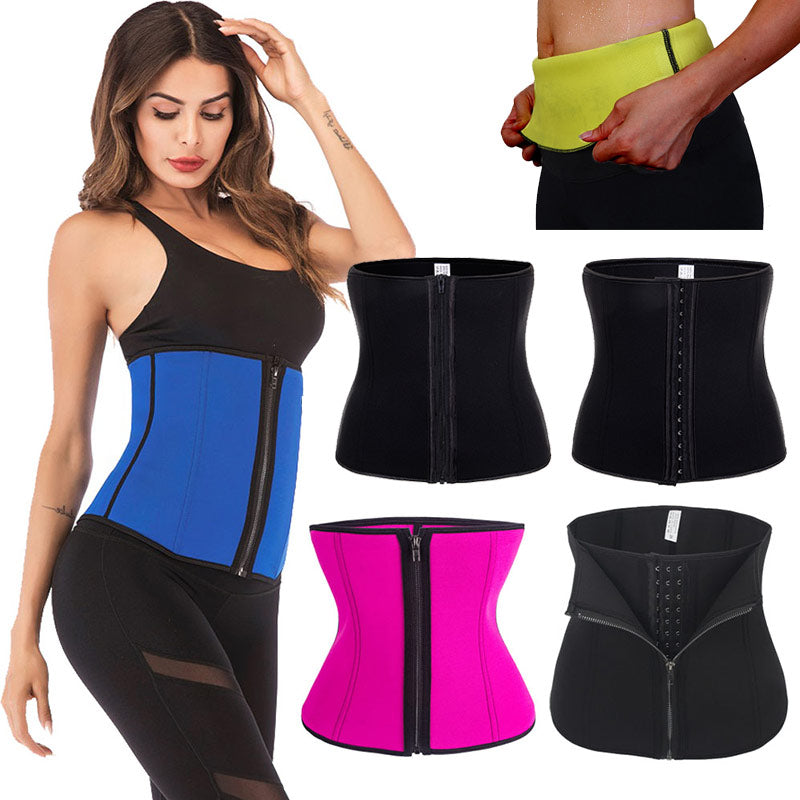 LELINTA Body Shapers Unisex Waist Cincher Trimmer Tummy Slimming Belt Latex Waist Trainer Women Postpartum Corset Shapewear - Great Value Novelty 