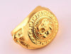 Load image into Gallery viewer, 24K Gold Plated Lions Head Ring - Great Value Novelty 