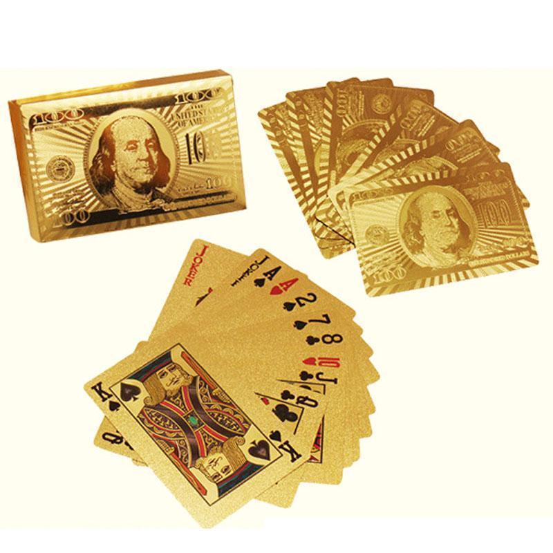24k Gold Foil Playing Cards - with Genuinity Certificate - Great Value Novelty 