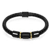 Load image into Gallery viewer, Leather Bracelets Black Gold - Great Value Novelty 