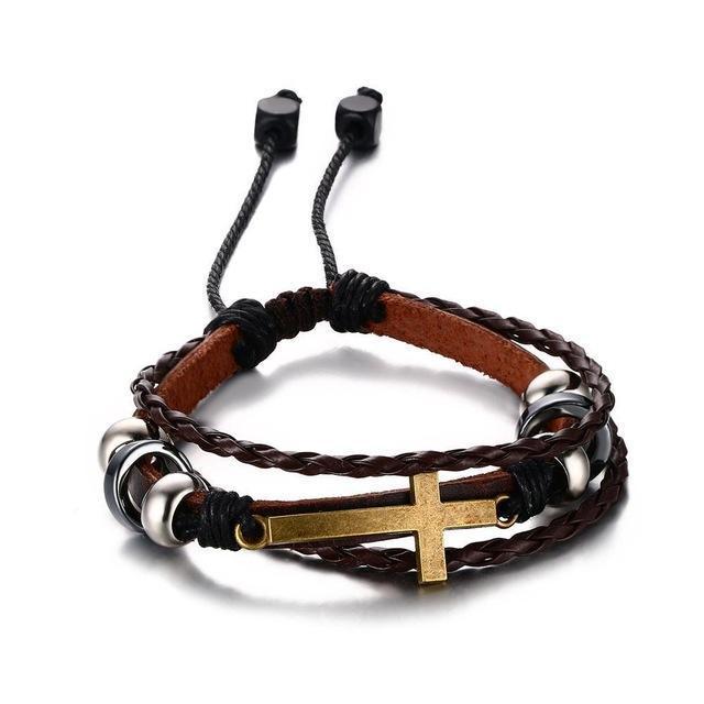 Vintage Beaded Holy Cross Bracelet- 2018 edition